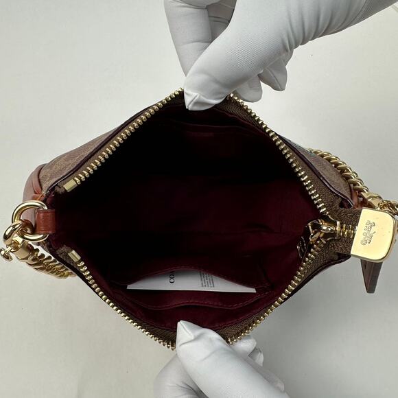 COACH Teri Mini Crossbody Bag In Signature Canvas With Sticker Print - Picture 9 of 13